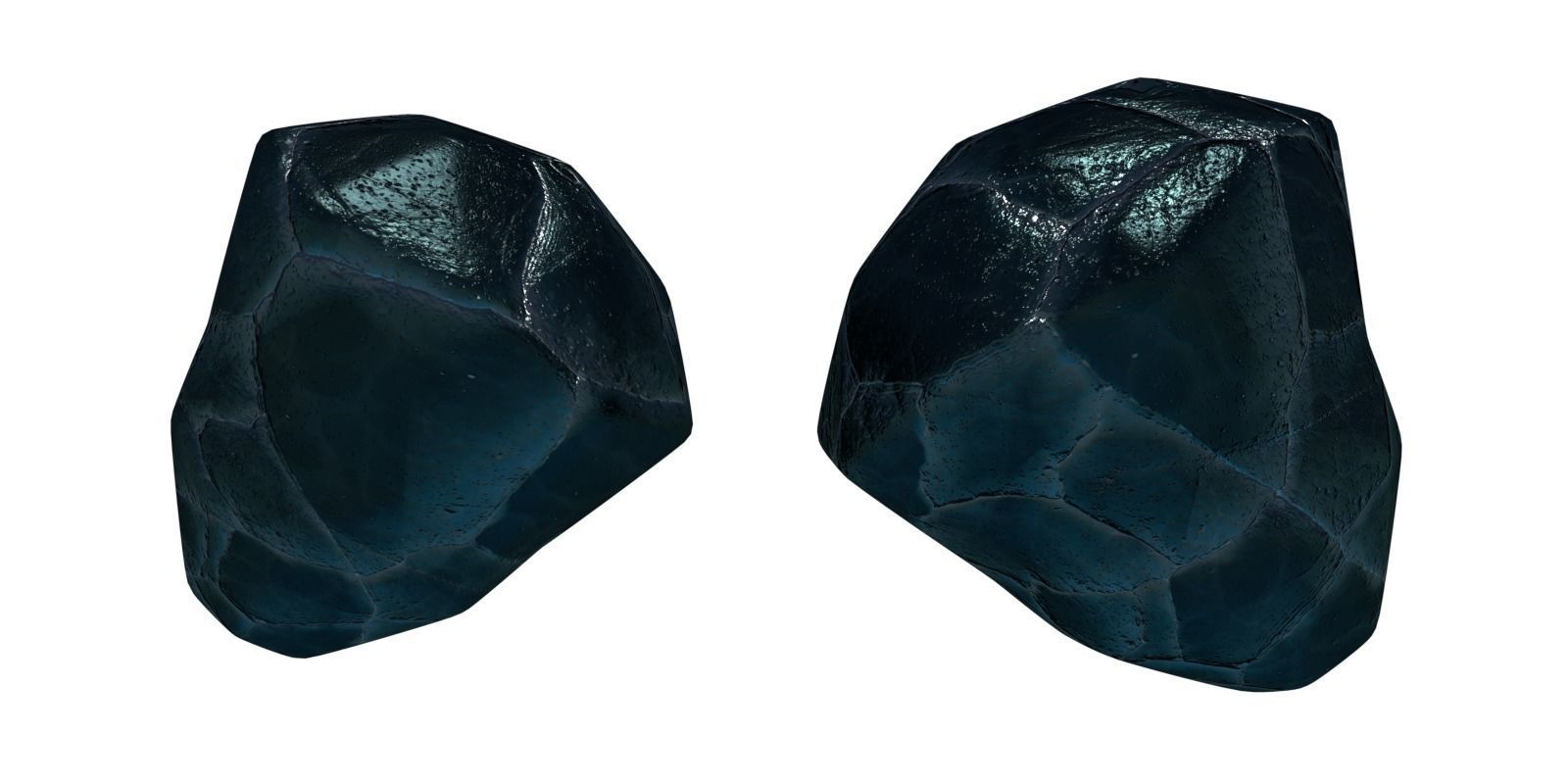 Gem Stone Rocks Rare Ore Fantasy Medieval Material Mine PBR Low-poly 3D model_11