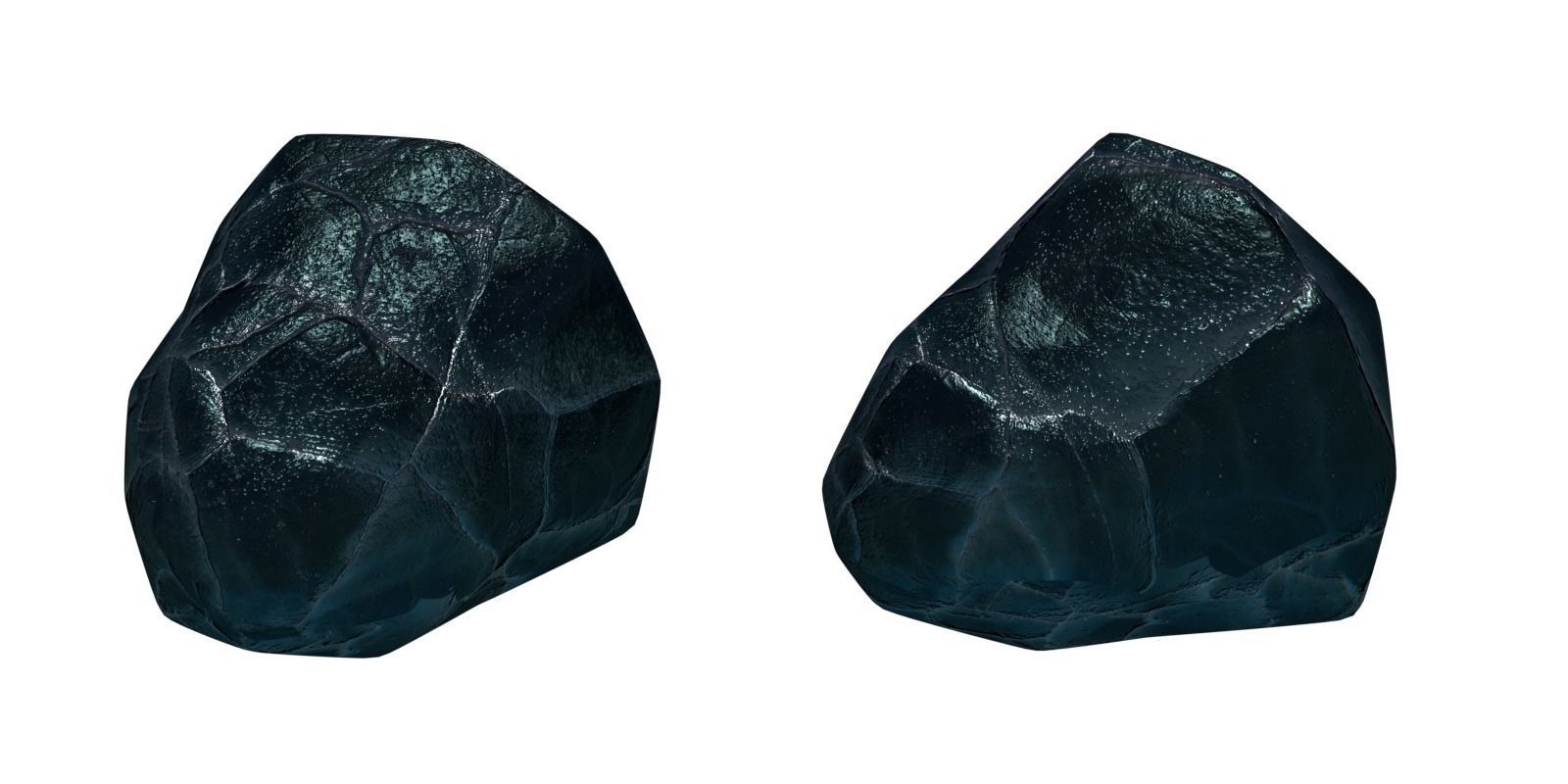 Gem Stone Rocks Rare Ore Fantasy Medieval Material Mine PBR Low-poly 3D model_5