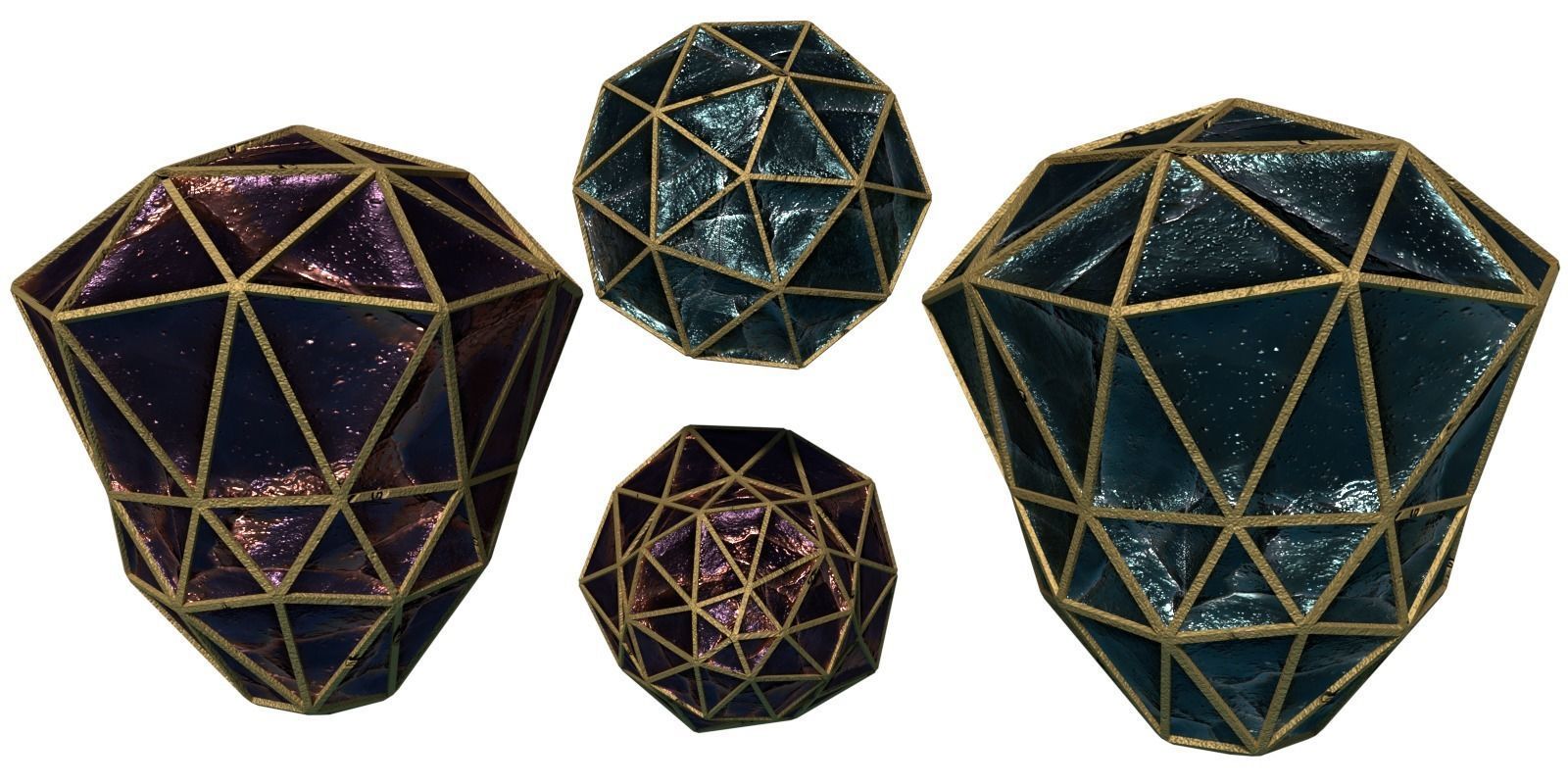 Gem Stone Rocks Rare Ore Fantasy Medieval Material Mine PBR Low-poly 3D model_2