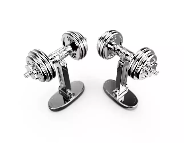110624 CL Dumbbells cufflinks