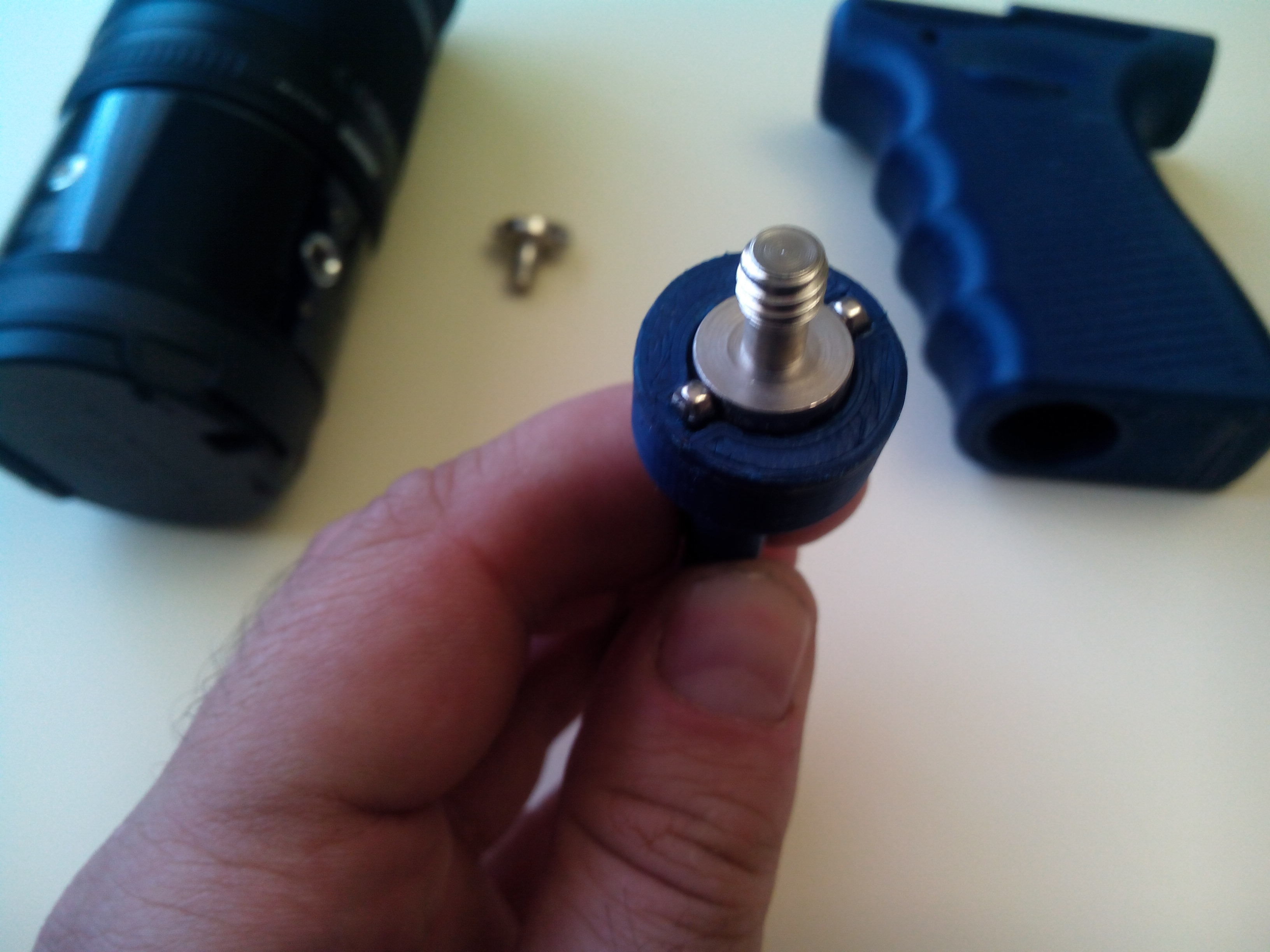 Grip for Olympus Air A01 and Sony AS15 and AS20 action cams 3D print model_7