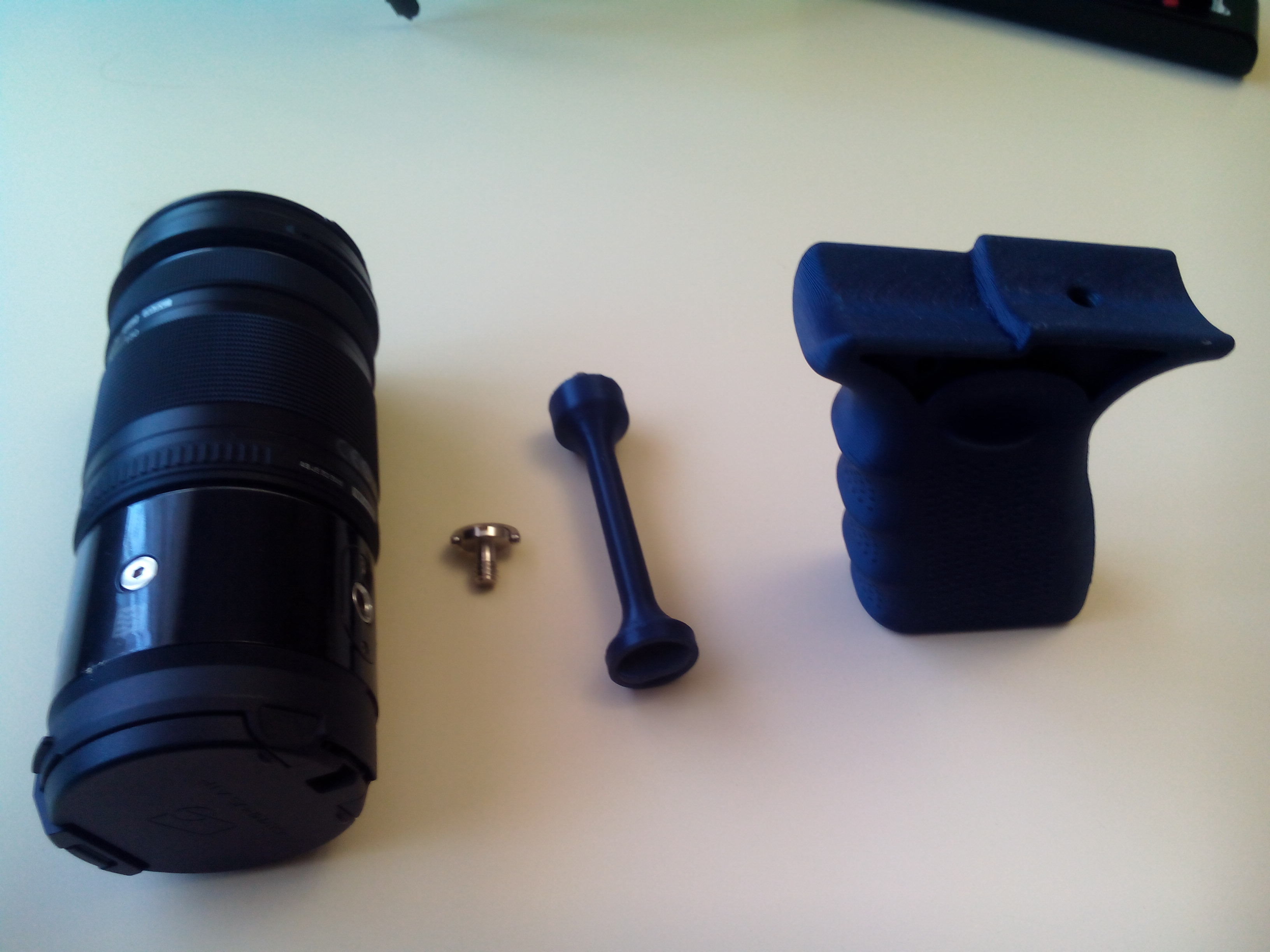 Grip for Olympus Air A01 and Sony AS15 and AS20 action cams 3D print model_5