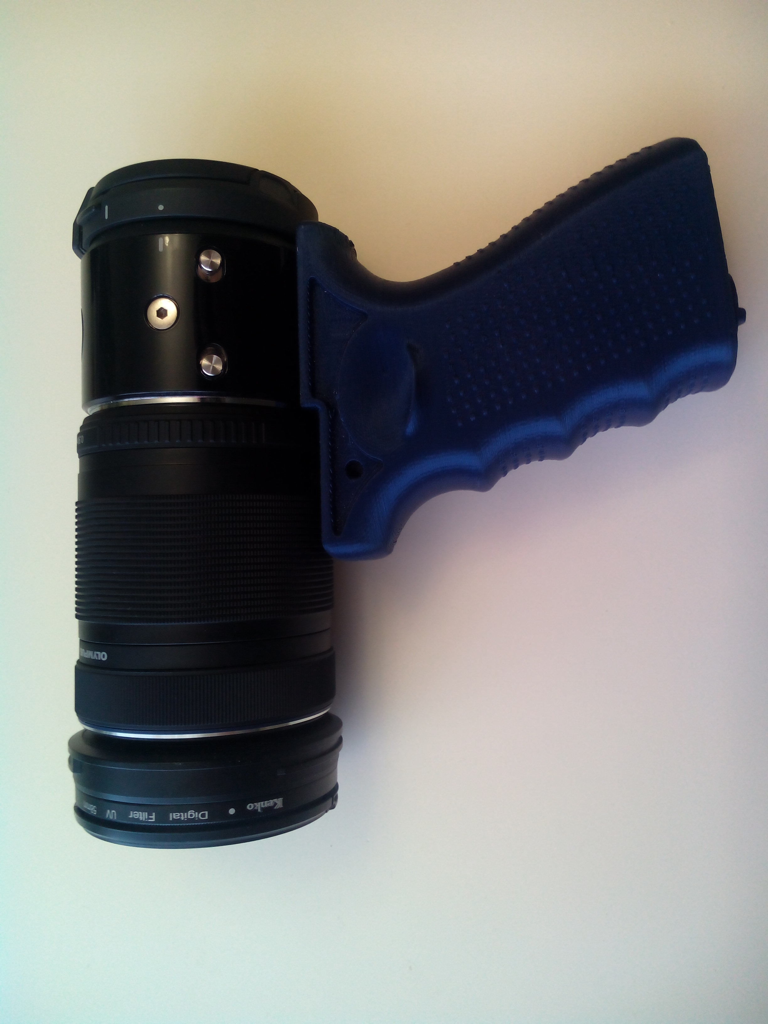 Grip for Olympus Air A01 and Sony AS15 and AS20 action cams 3D print model_9