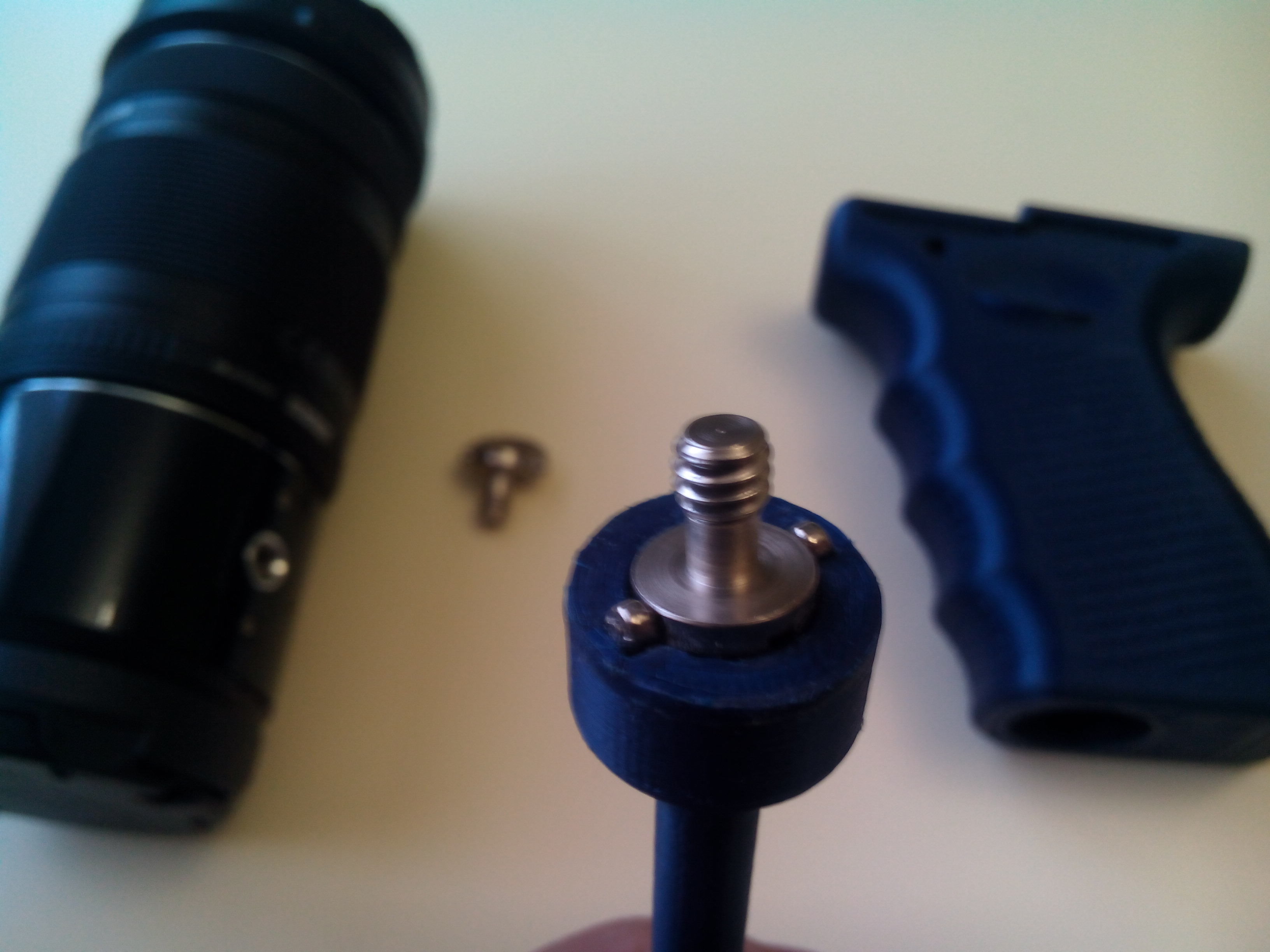 Grip for Olympus Air A01 and Sony AS15 and AS20 action cams 3D print model_6