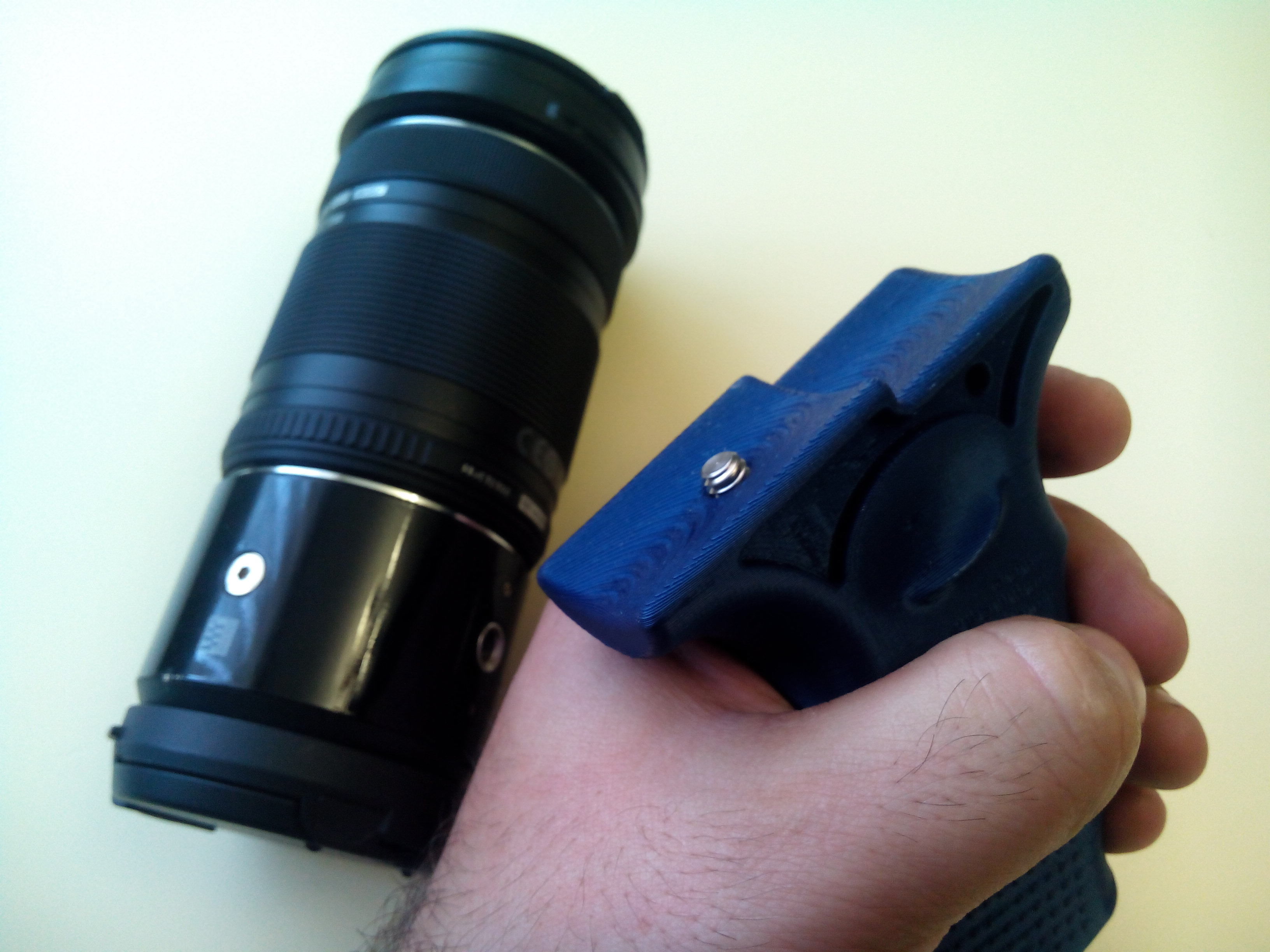 Grip for Olympus Air A01 and Sony AS15 and AS20 action cams 3D print model_8