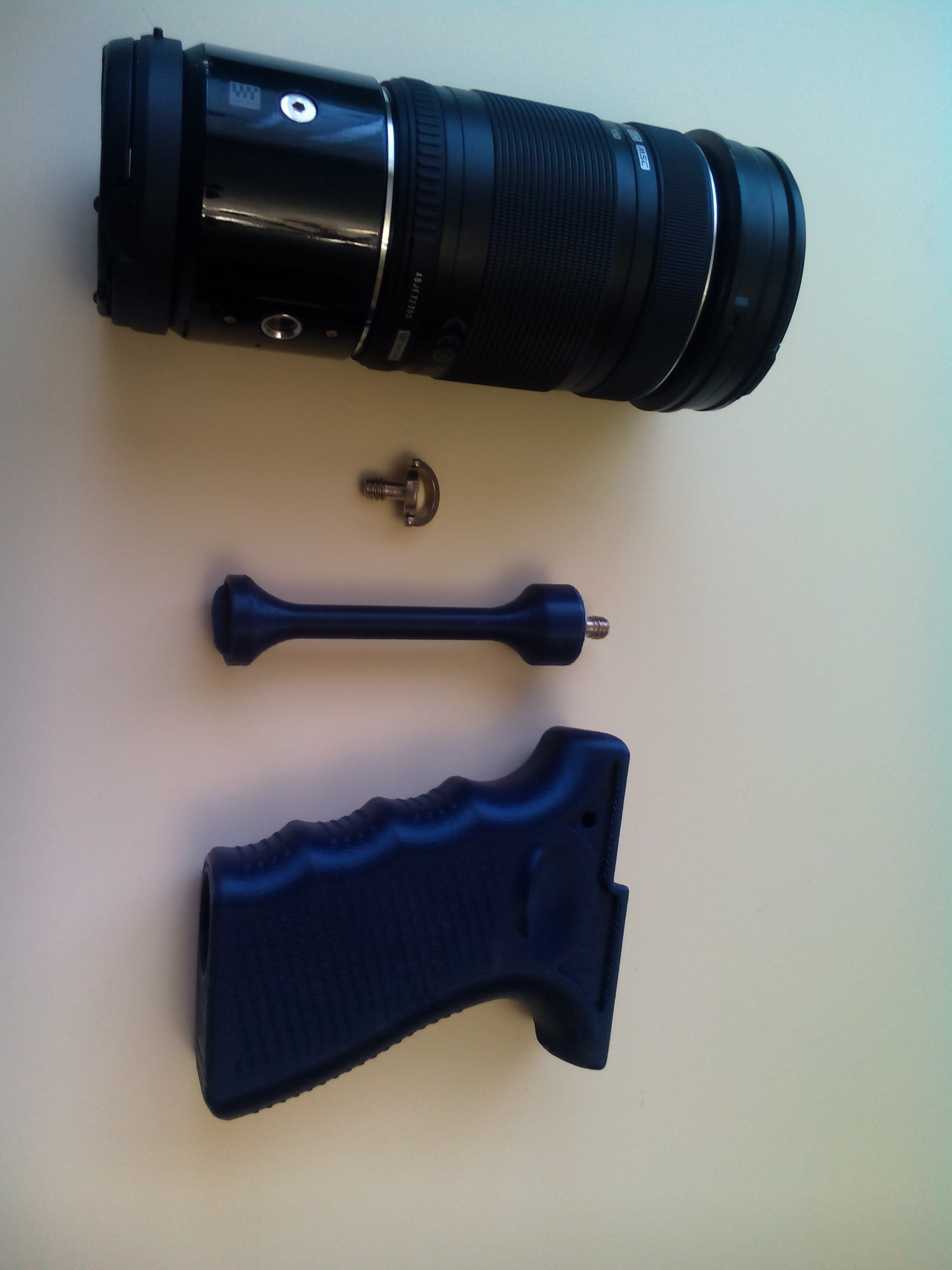 Grip for Olympus Air A01 and Sony AS15 and AS20 action cams 3D print model_4