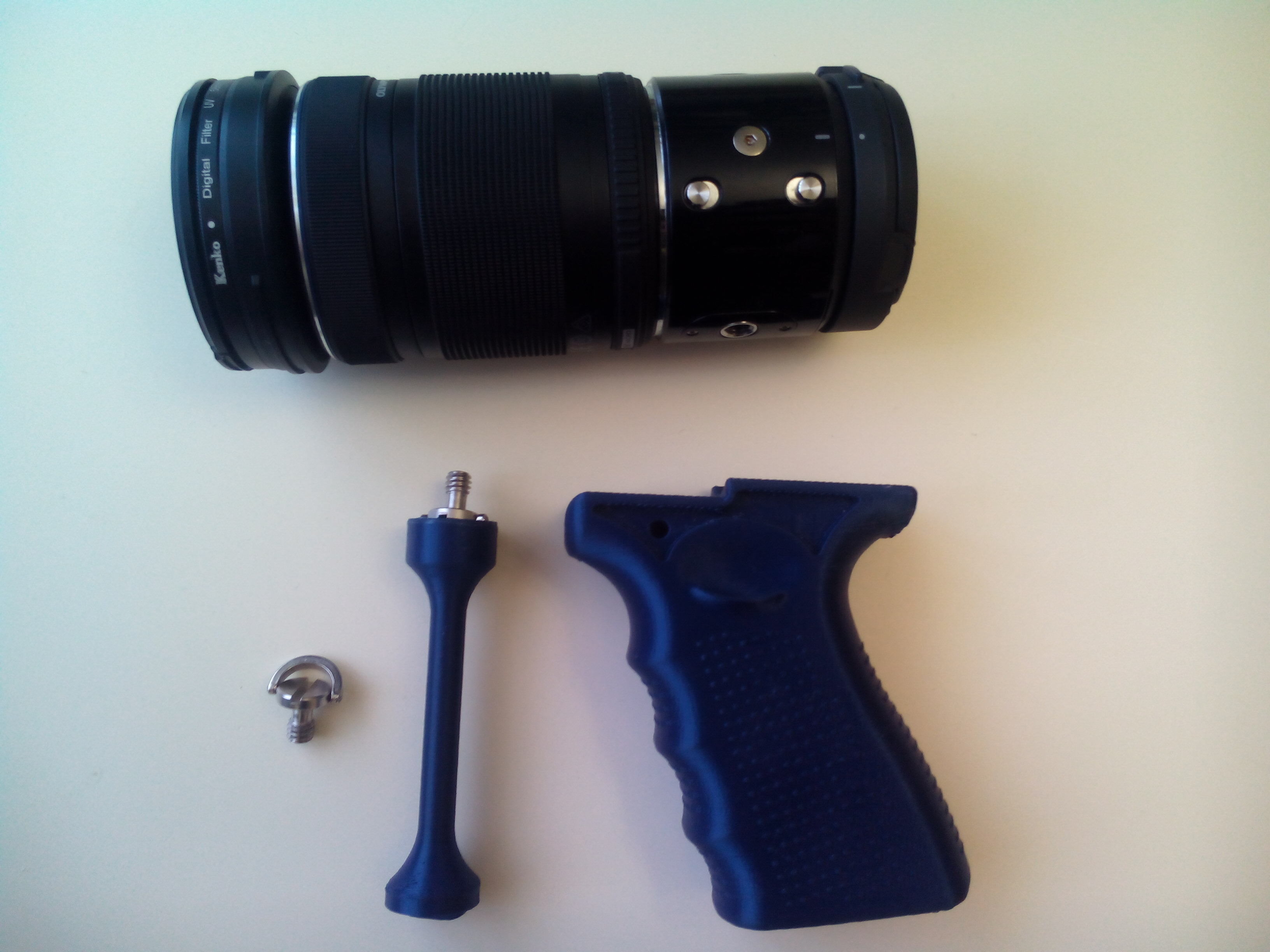 Grip for Olympus Air A01 and Sony AS15 and AS20 action cams 3D print model_3
