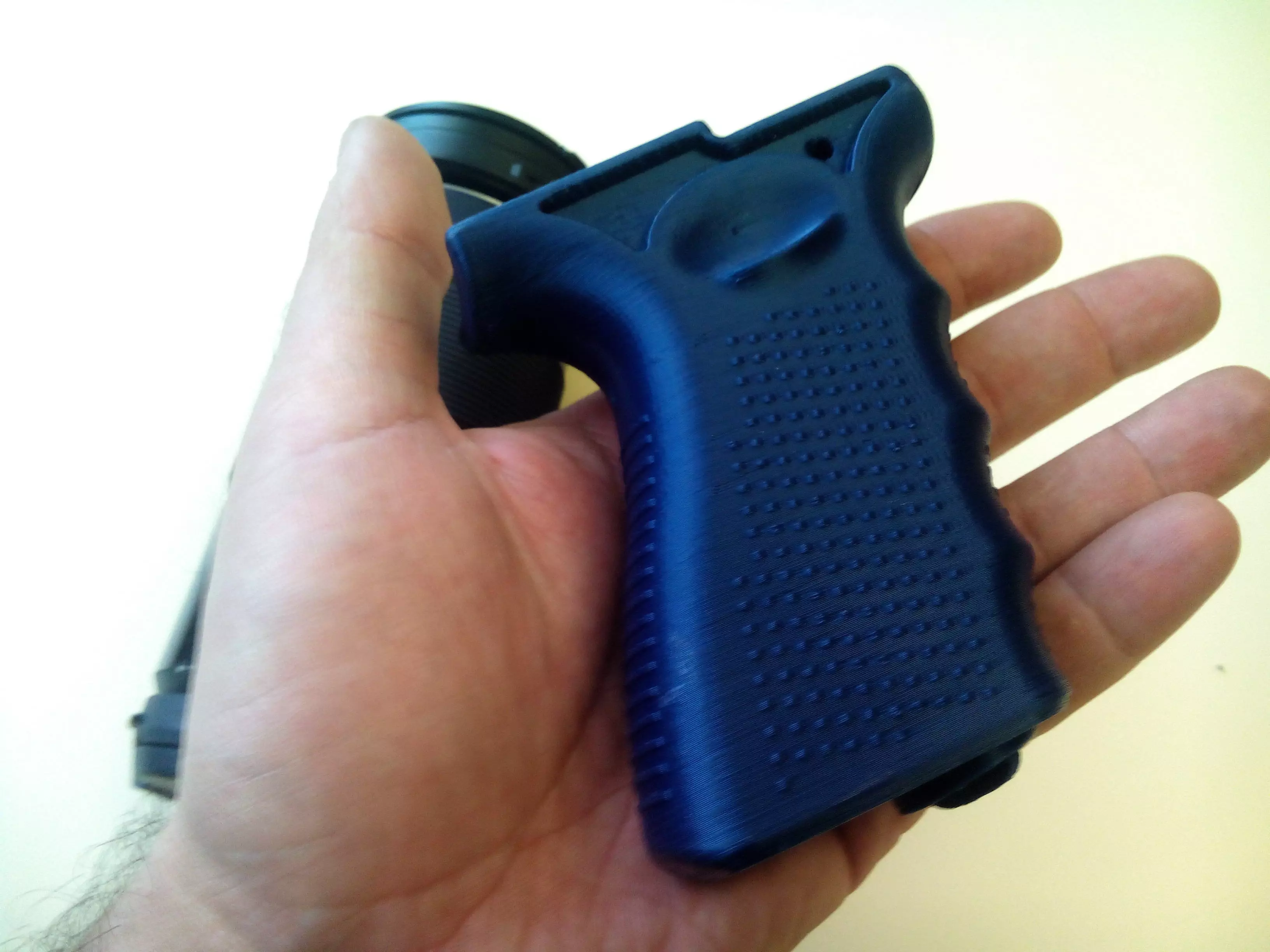 Grip for Olympus Air A01 and Sony AS15 and AS20 action cams 3D print model_0