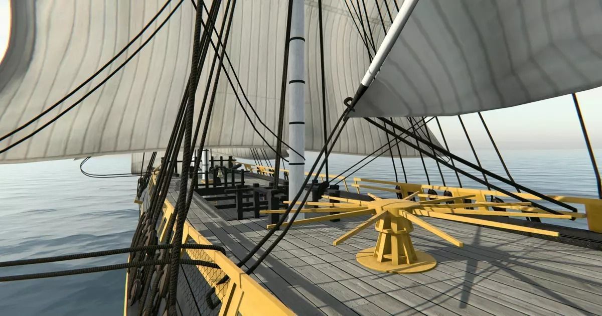 HMS Bounty Low-poly 3D model_13