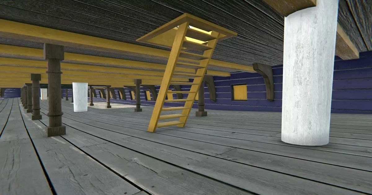 HMS Bounty Low-poly 3D model_14