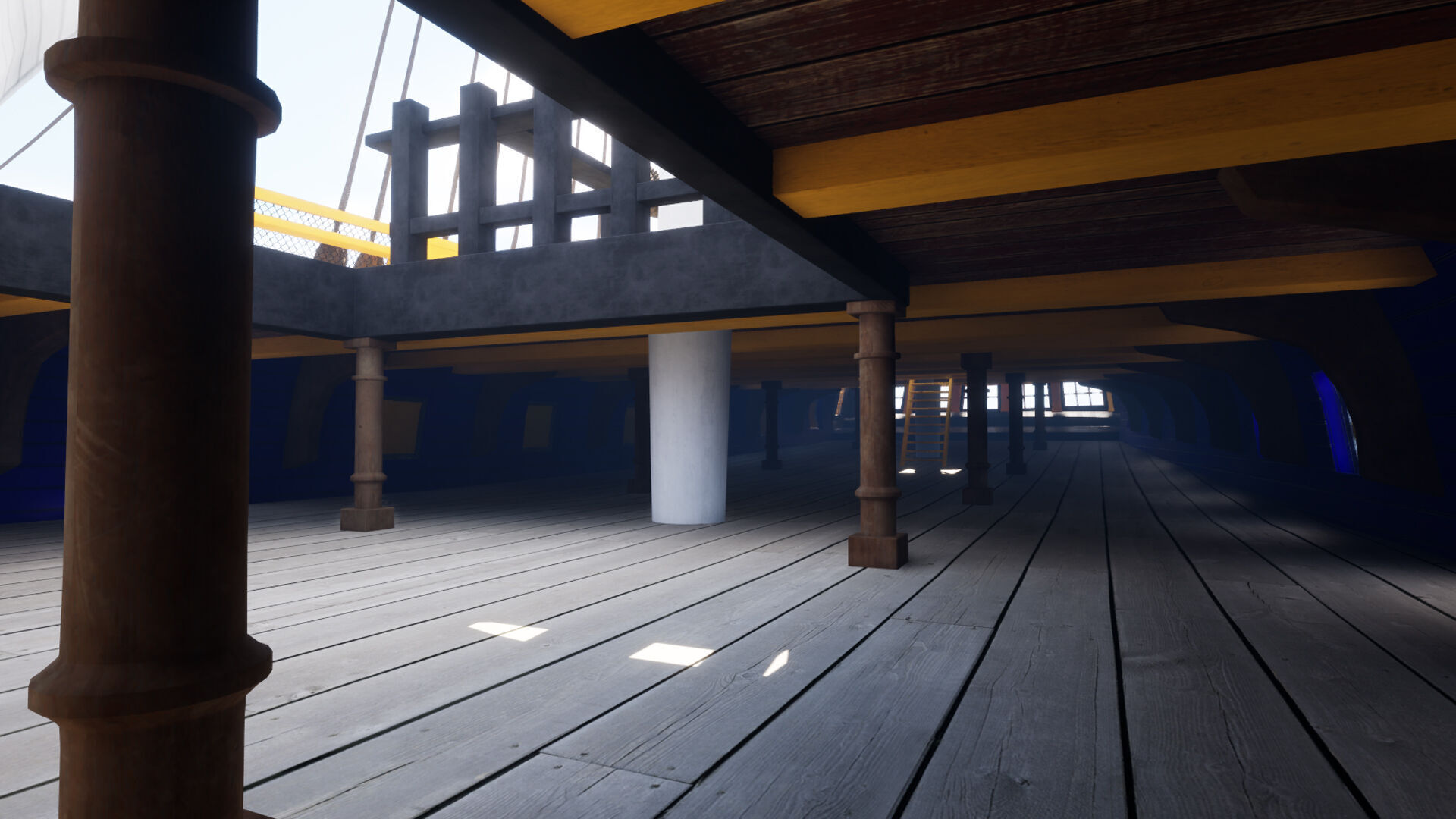 HMS Bounty Low-poly 3D model_19