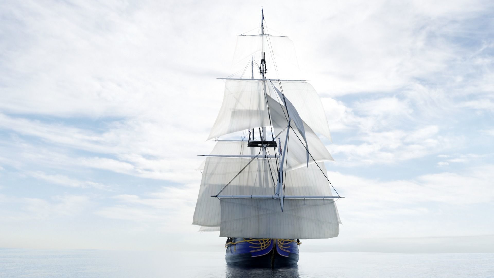 HMS Bounty Low-poly 3D model_1