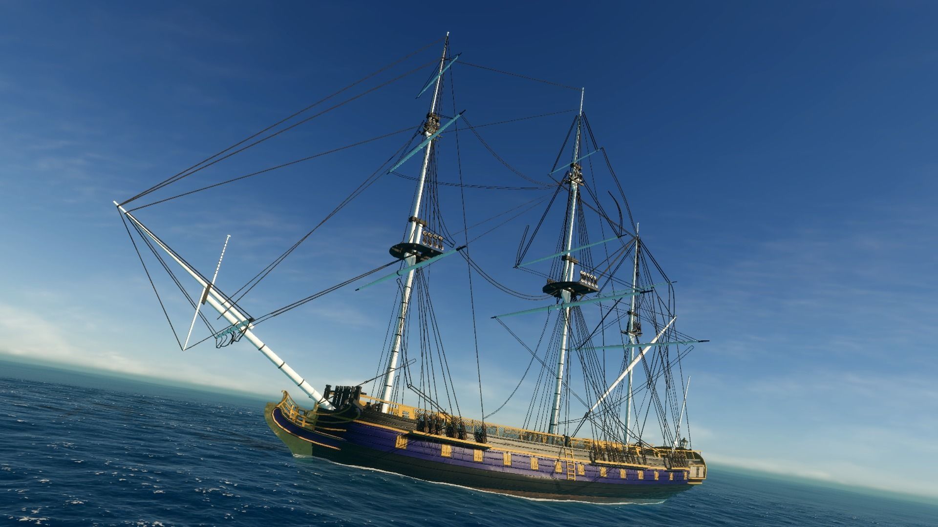 HMS Bounty Low-poly 3D model_7