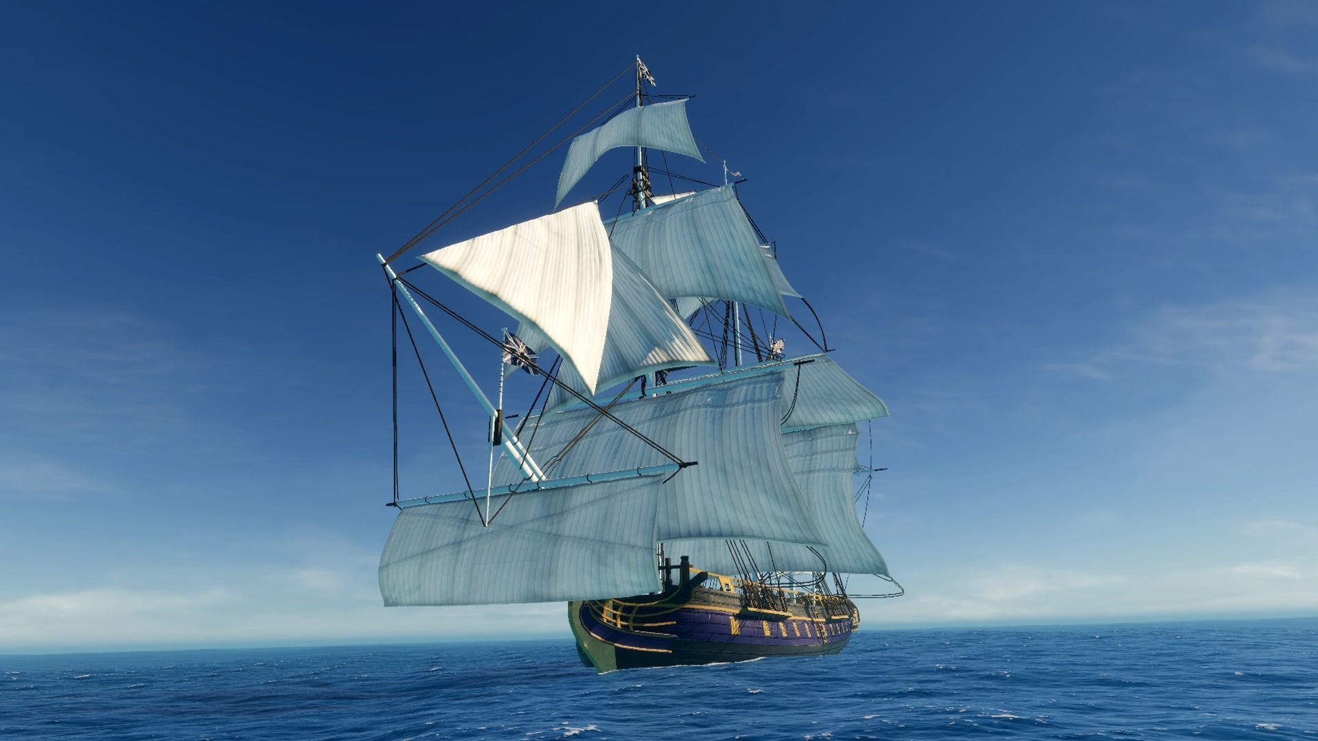 HMS Bounty Low-poly 3D model_5