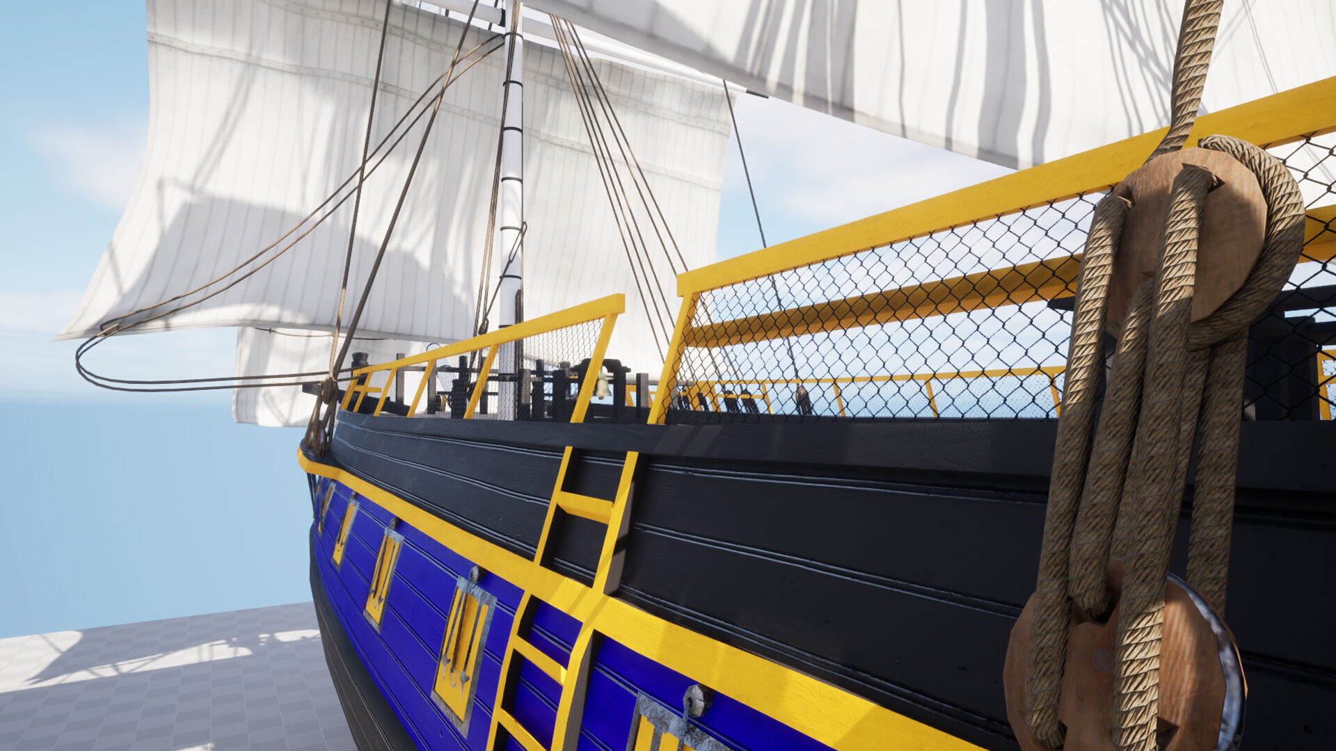 HMS Bounty Low-poly 3D model_22