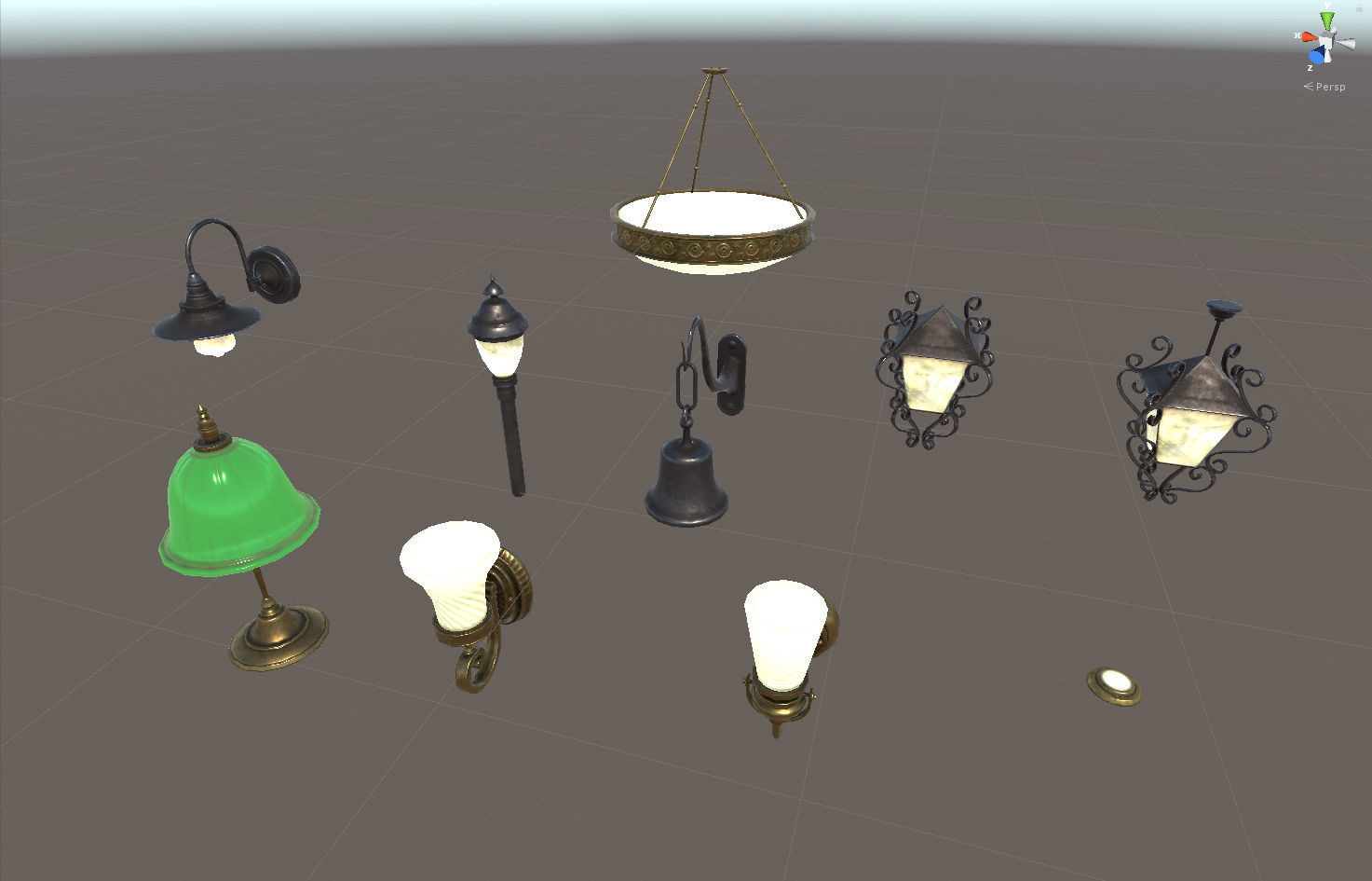 Old House or Hotel Unity Pack Low-poly 3D model_47