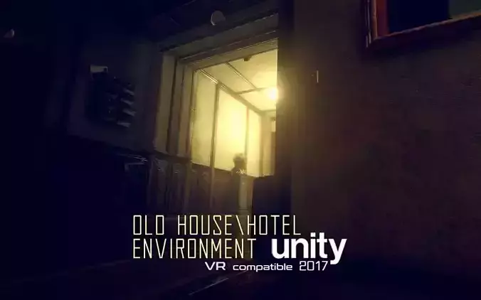 Old House or Hotel Unity Pack Low-poly 3D model