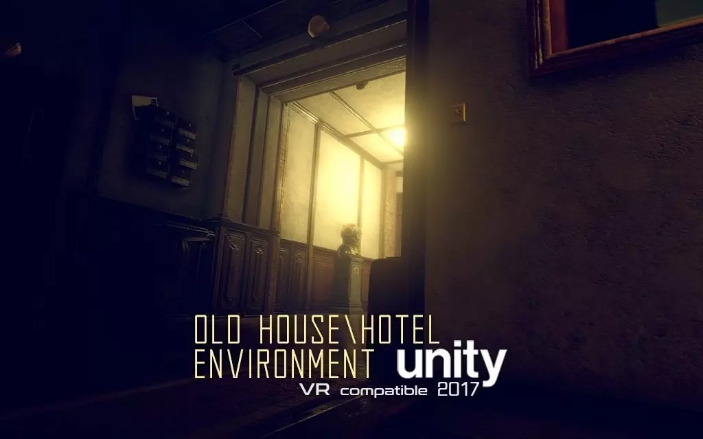 Old House or Hotel Unity Pack Low-poly 3D model_0