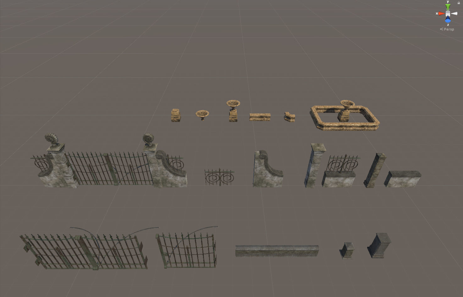 Old House or Hotel Unity Pack Low-poly 3D model_44