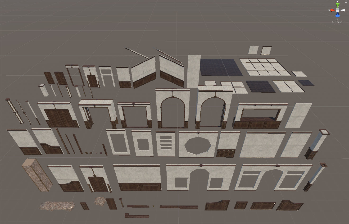 Old House or Hotel Unity Pack Low-poly 3D model_43