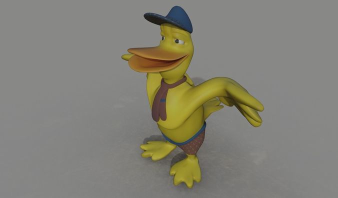 Ducky the Duck Cartoon Model