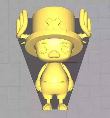 Chopper one piece character in hat 3D print model