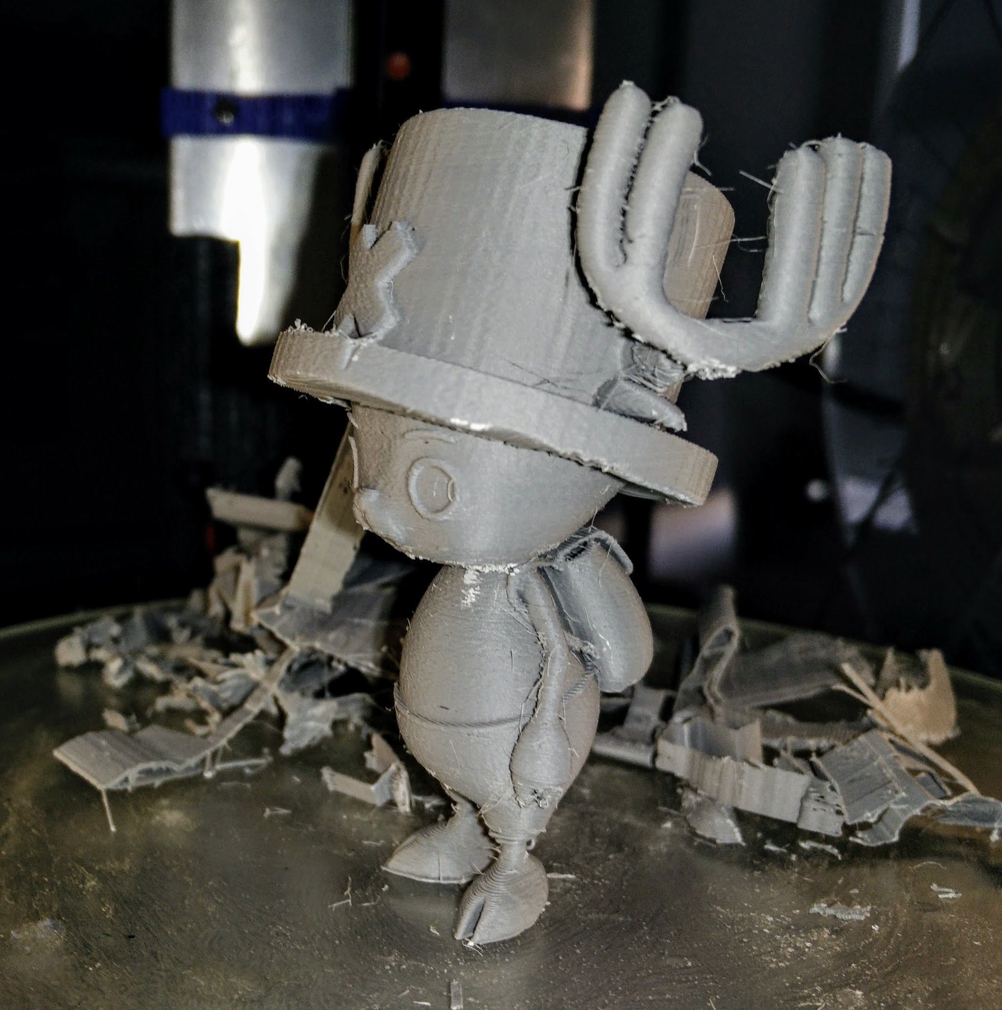 Chopper one piece character in hat 3D print model_3