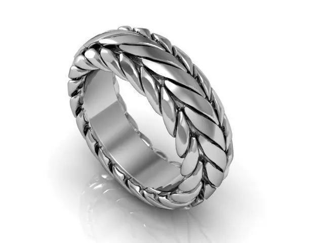 LUXURIOUS BAND ring 3D print model_0