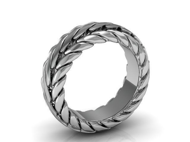 LUXURIOUS BAND ring 3D print model_2