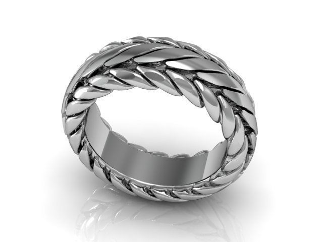 LUXURIOUS BAND ring 3D print model_1
