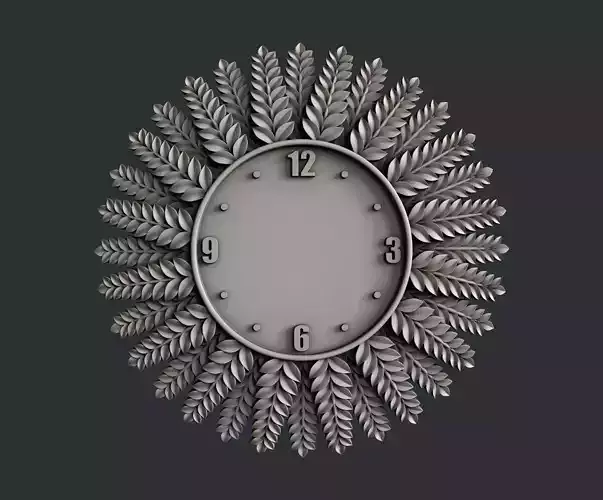 3d STL models for CNC clock