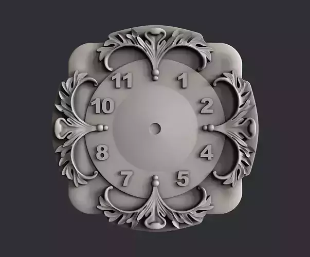 3d STL models for CNC clock