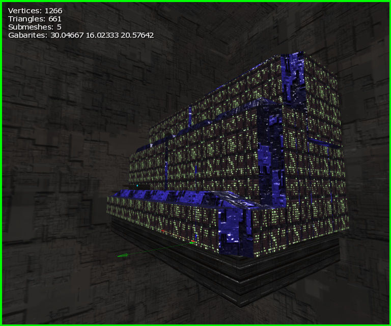 3D  Sci-fi Buildings Low-poly 3D model_8