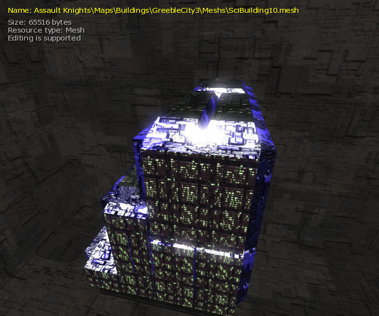 3D  Sci-fi Buildings Low-poly 3D model_40