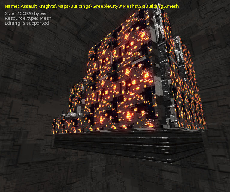 3D  Sci-fi Buildings Low-poly 3D model_43