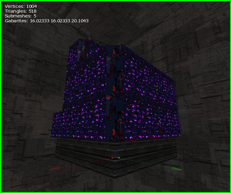 3D  Sci-fi Buildings Low-poly 3D model_7