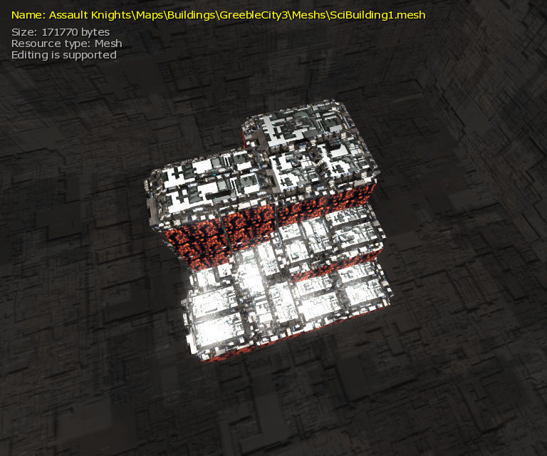 3D  Sci-fi Buildings Low-poly 3D model_34