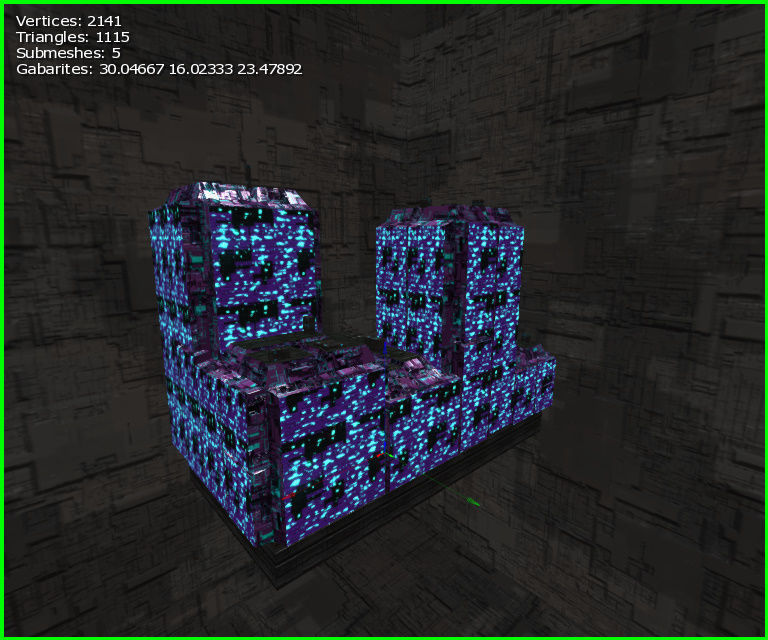 3D  Sci-fi Buildings Low-poly 3D model_18