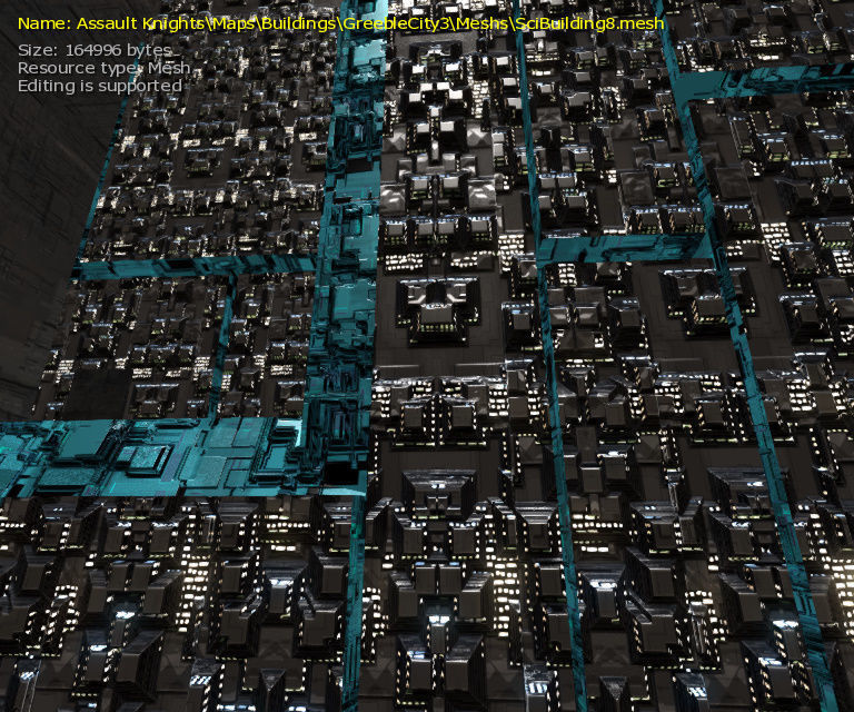 3D  Sci-fi Buildings Low-poly 3D model_29