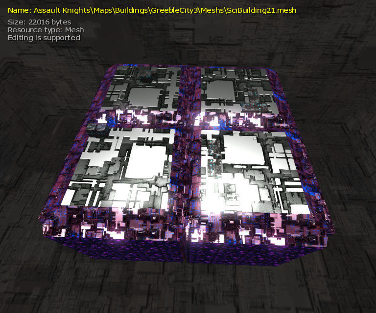 3D  Sci-fi Buildings Low-poly 3D model_46