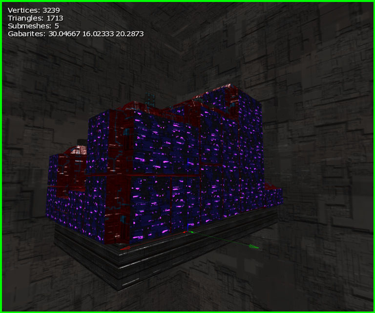 3D  Sci-fi Buildings Low-poly 3D model_12