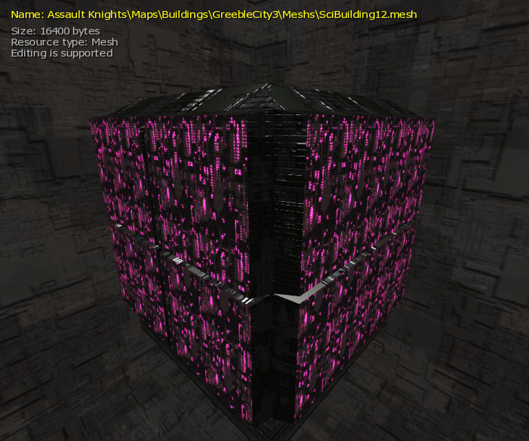 3D  Sci-fi Buildings Low-poly 3D model_44