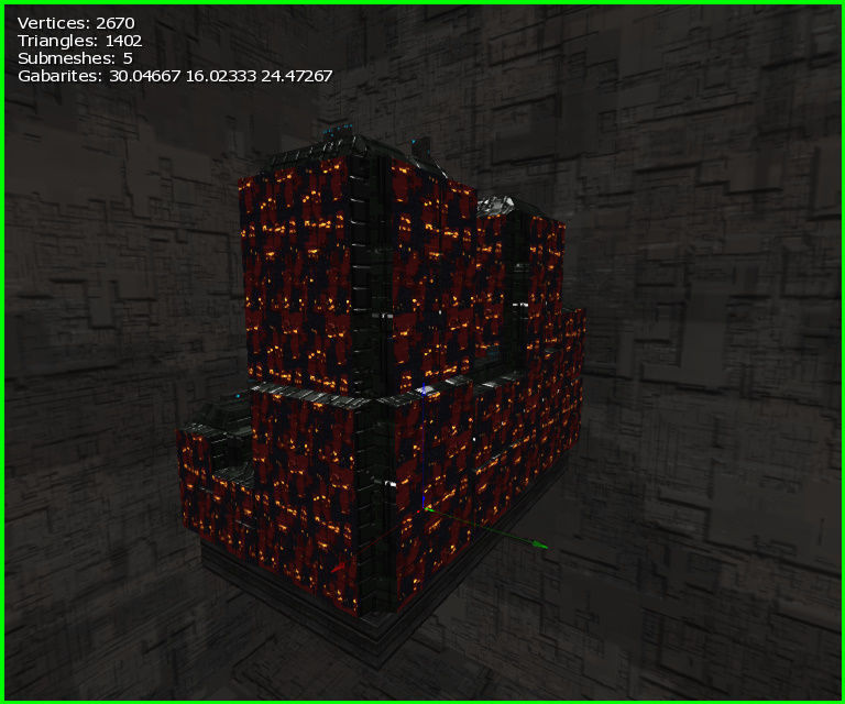 3D  Sci-fi Buildings Low-poly 3D model_11