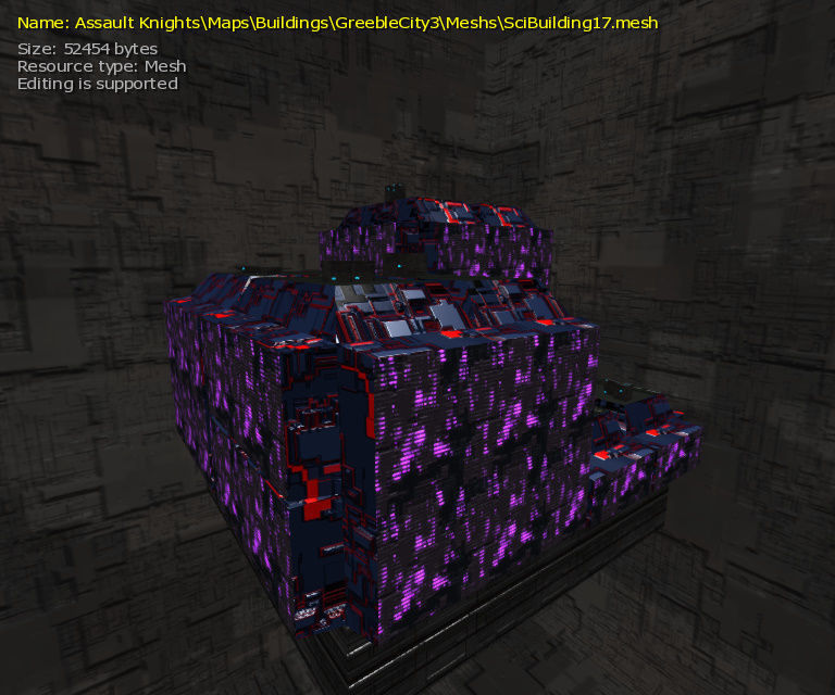 3D  Sci-fi Buildings Low-poly 3D model_41