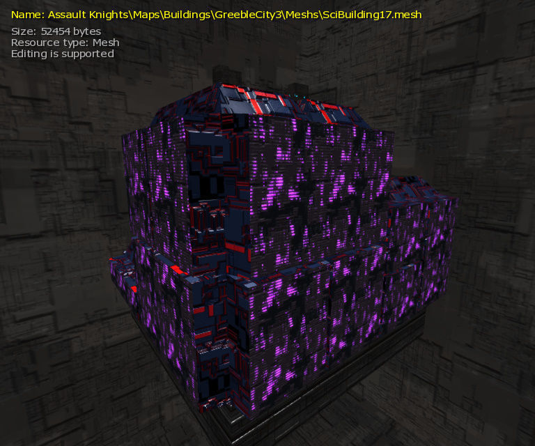 3D  Sci-fi Buildings Low-poly 3D model_32