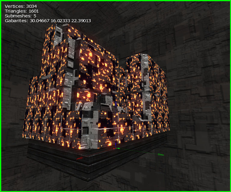 3D  Sci-fi Buildings Low-poly 3D model_9