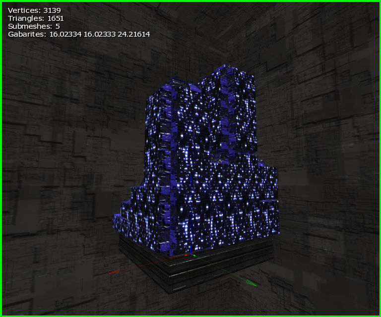 3D  Sci-fi Buildings Low-poly 3D model_13