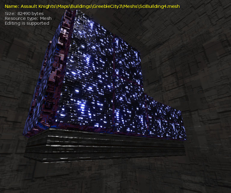 3D  Sci-fi Buildings Low-poly 3D model_42