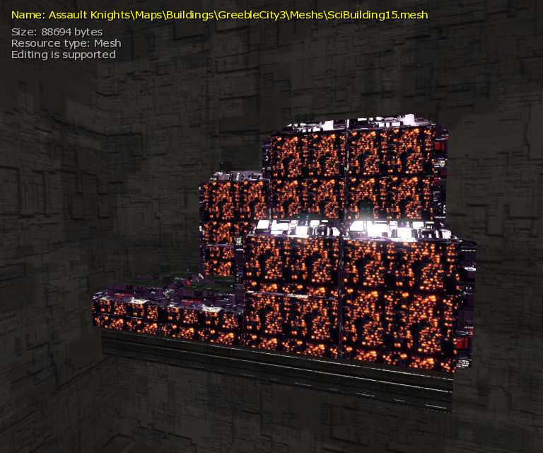 3D  Sci-fi Buildings Low-poly 3D model_30