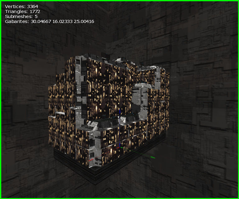 3D  Sci-fi Buildings Low-poly 3D model_17